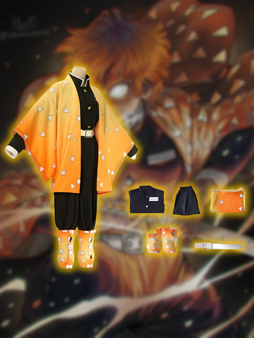 Zenitsu Cosplay Costume Full Set